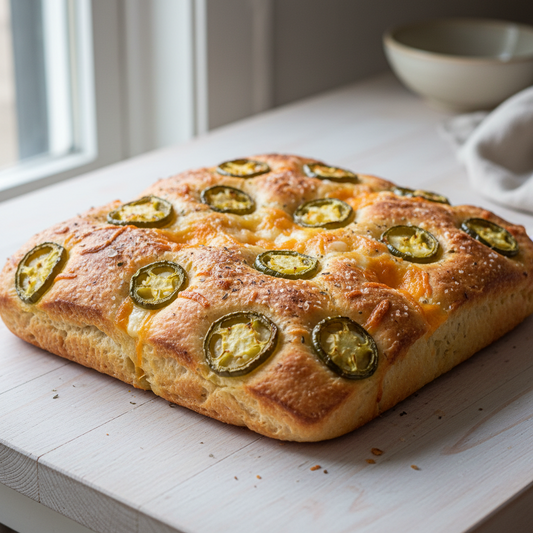 Cheddar Jalapeño Focaccia