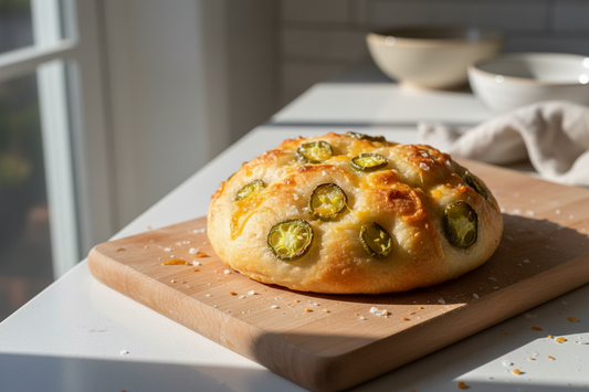 Cheddar Jalapeño Focaccia